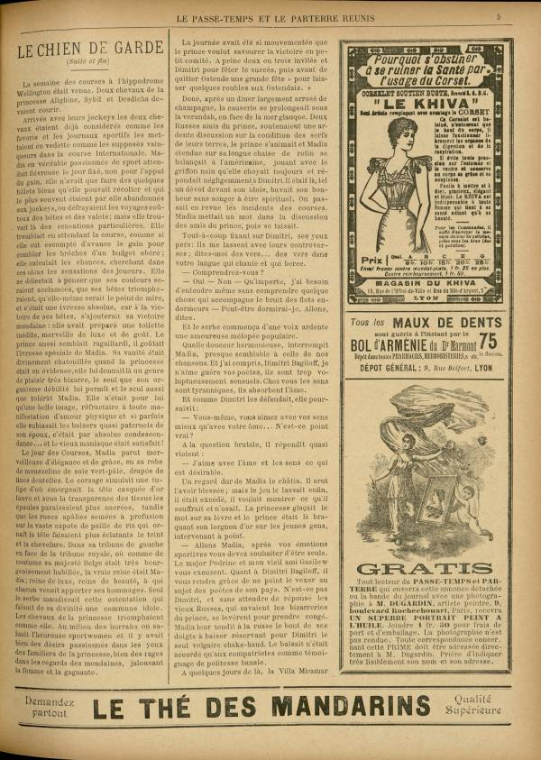 
						Affichage en mode lecture de la page
					