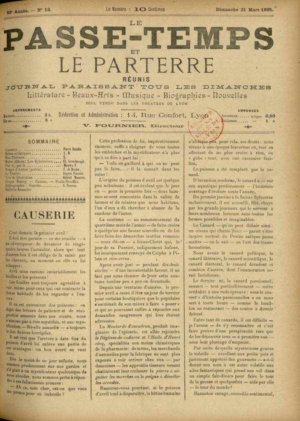 
						Affichage en mode lecture de la page
					
