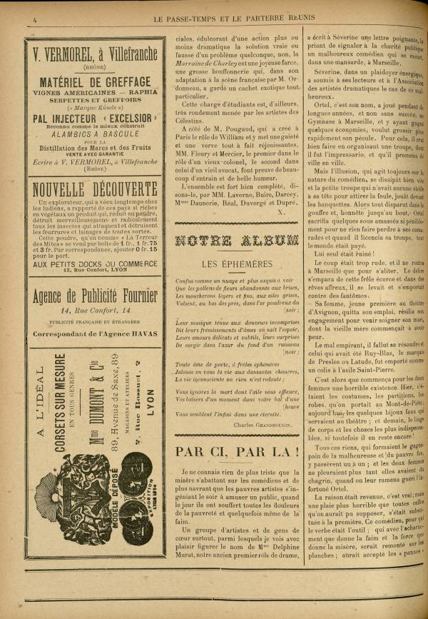 
						Affichage en mode lecture de la page
					