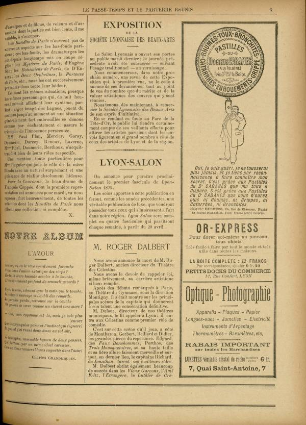 
						Affichage en mode lecture de la page
					