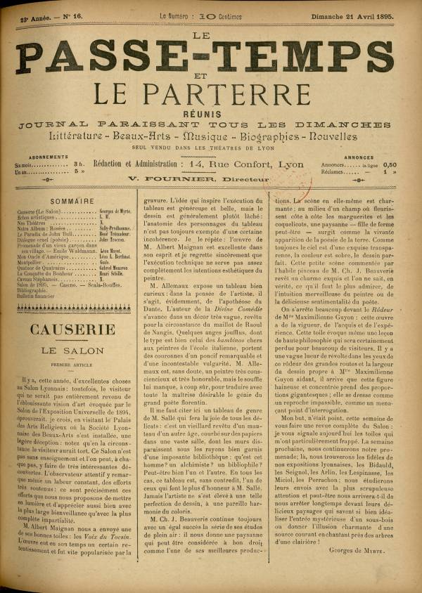 
						Affichage en mode lecture de la page
					