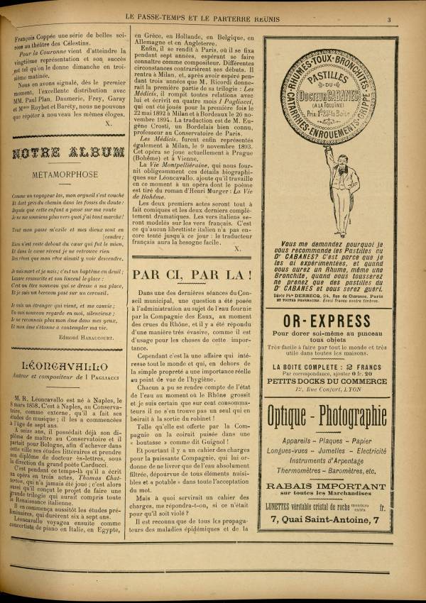 
						Affichage en mode lecture de la page
					