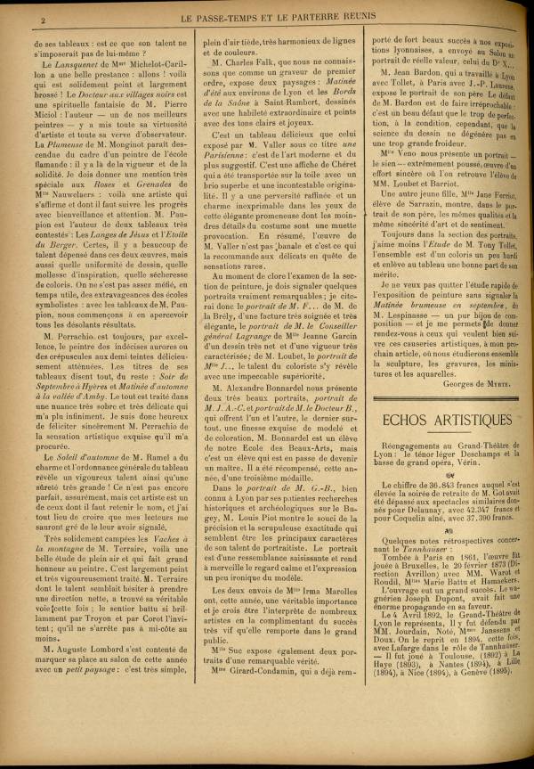 
						Affichage en mode lecture de la page
					