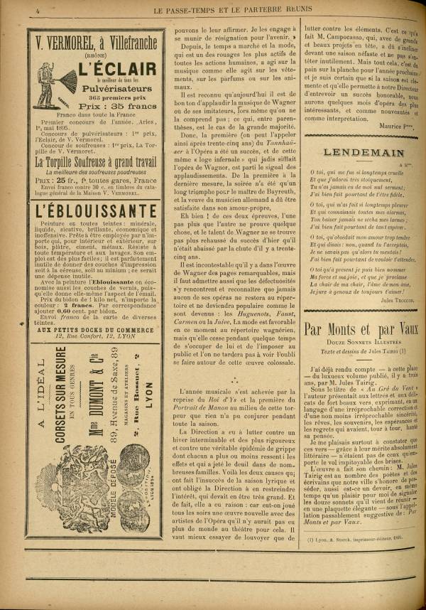 
						Affichage en mode lecture de la page
					