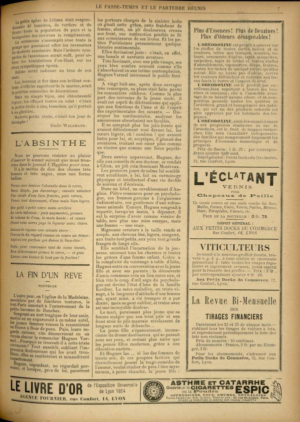 
						Affichage en mode lecture de la page
					
