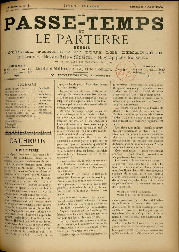
						Affichage en mode lecture de la page
					