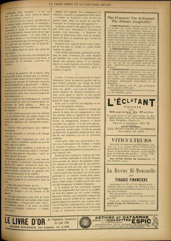 
						Affichage en mode lecture de la page
					