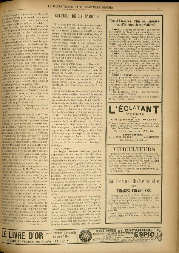 
						Affichage en mode lecture de la page
					