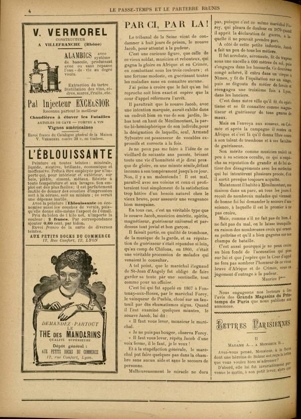 
						Affichage en mode lecture de la page
					