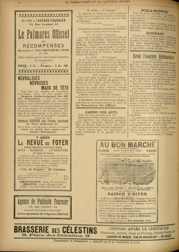
						Affichage en mode lecture de la page
					