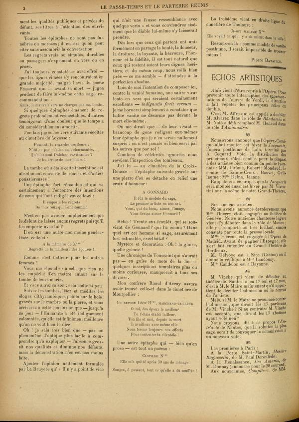 
						Affichage en mode lecture de la page
					