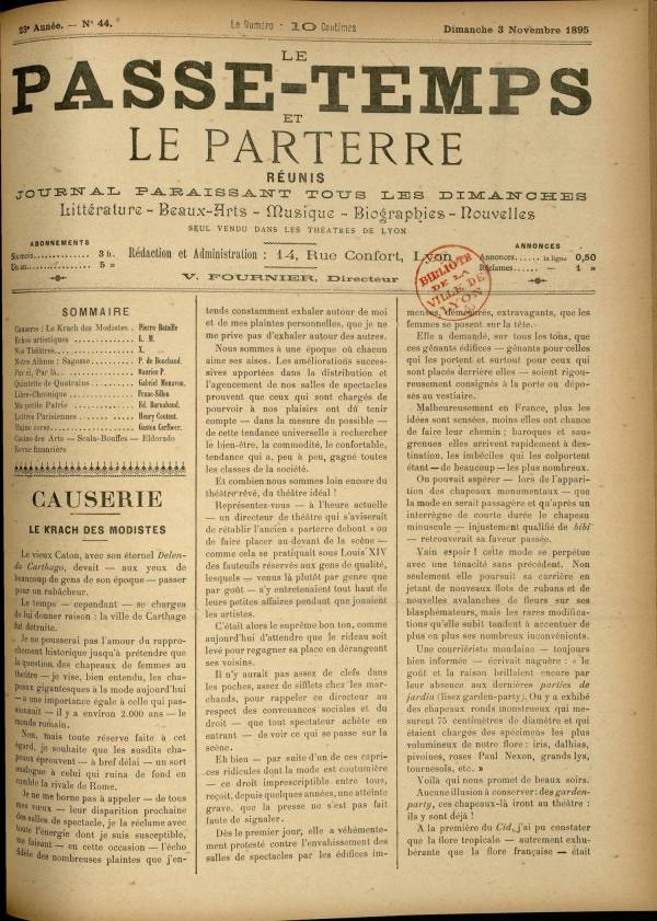 
						Affichage en mode lecture de la page
					