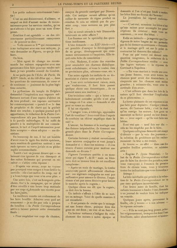 
						Affichage en mode lecture de la page
					