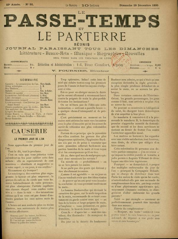 
						Affichage en mode lecture de la page
					