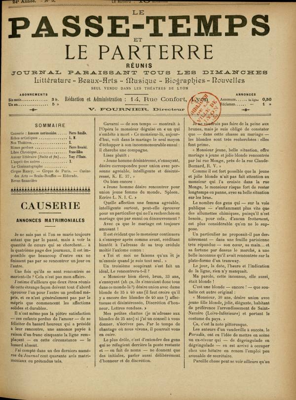 
						Affichage en mode lecture de la page
					