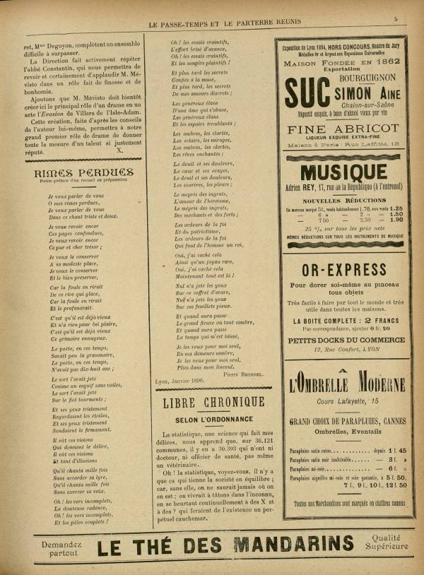 
						Affichage en mode lecture de la page
					