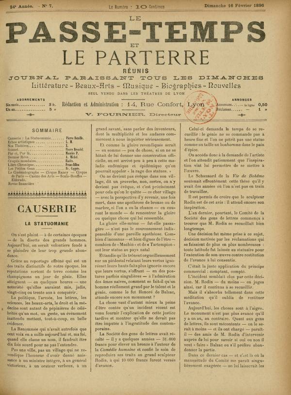 
						Affichage en mode lecture de la page
					