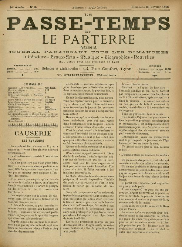 
						Affichage en mode lecture de la page
					
