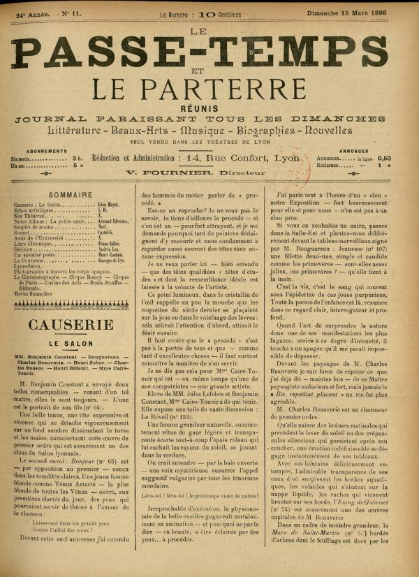
						Affichage en mode lecture de la page
					