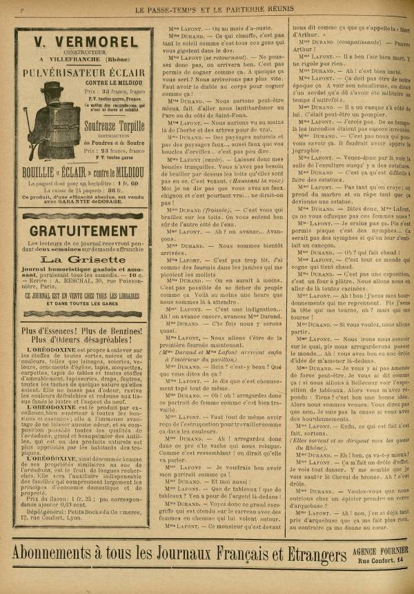 
						Affichage en mode lecture de la page
					