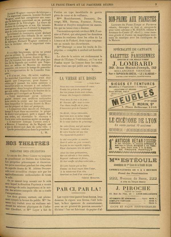 
						Affichage en mode lecture de la page
					