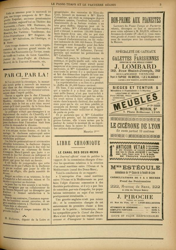 
						Affichage en mode lecture de la page
					