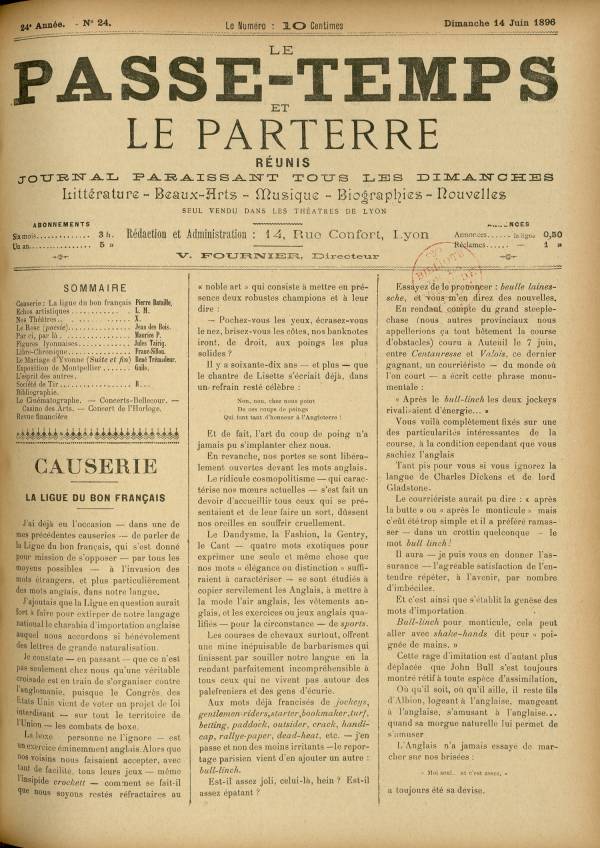
						Affichage en mode lecture de la page
					