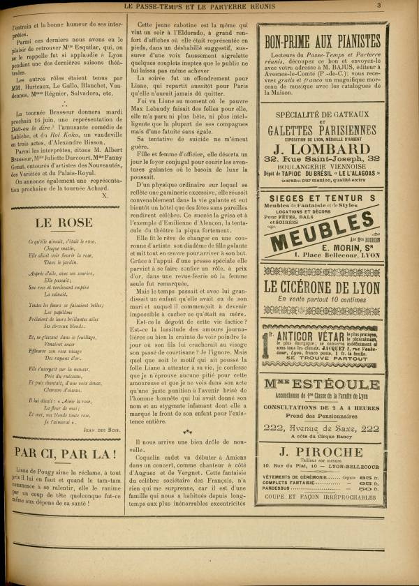 
						Affichage en mode lecture de la page
					