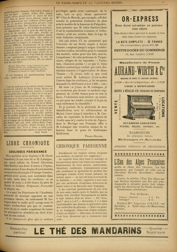 
						Affichage en mode lecture de la page
					