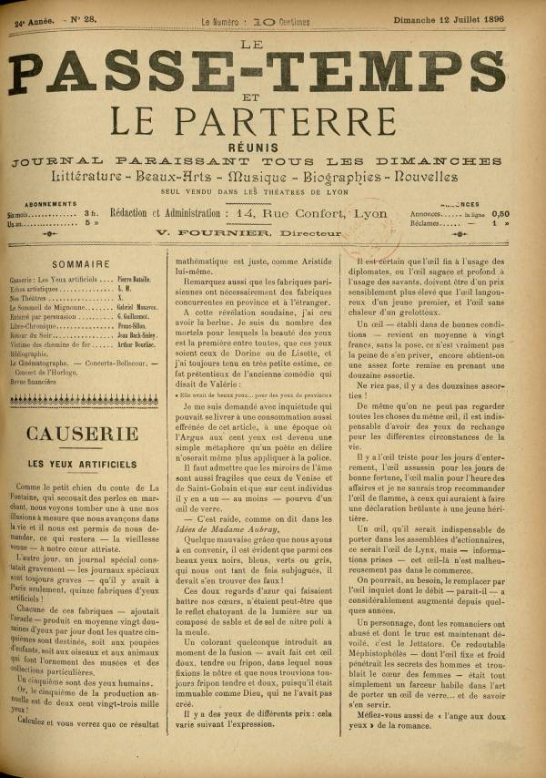 
						Affichage en mode lecture de la page
					