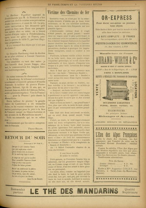 
						Affichage en mode lecture de la page
					