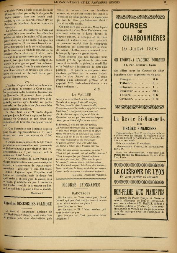 
						Affichage en mode lecture de la page
					