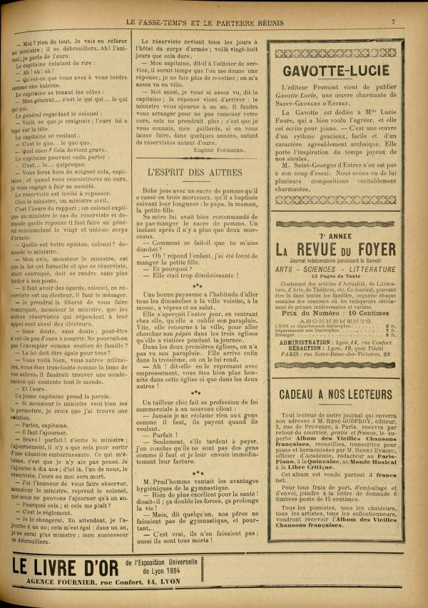 
						Affichage en mode lecture de la page
					