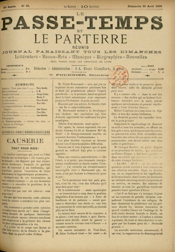 
						Affichage en mode lecture de la page
					