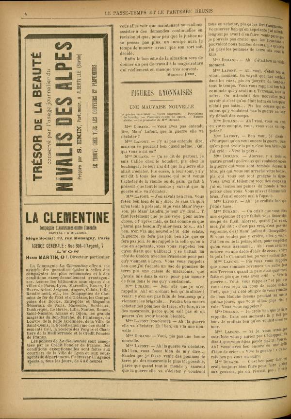 
						Affichage en mode lecture de la page
					
