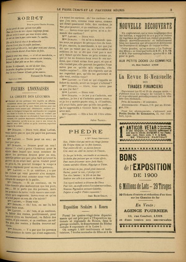 
						Affichage en mode lecture de la page
					