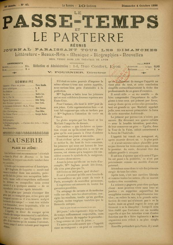 
						Affichage en mode lecture de la page
					