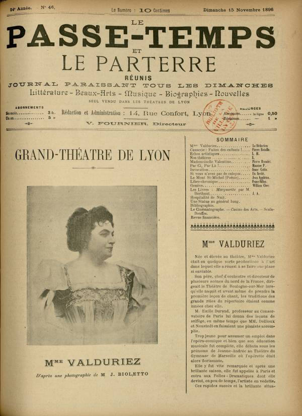 
						Affichage en mode lecture de la page
					