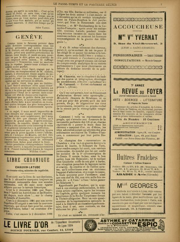 
						Affichage en mode lecture de la page
					