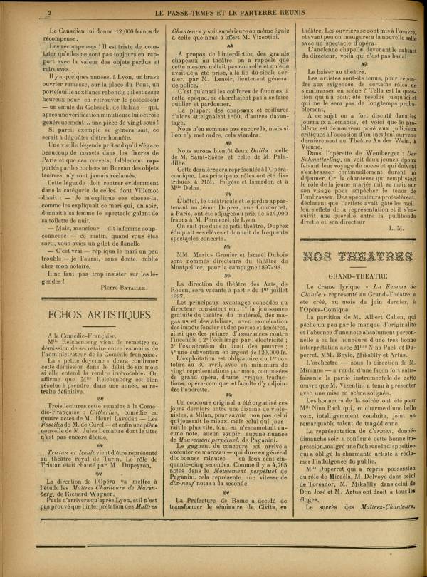 
						Affichage en mode lecture de la page
					