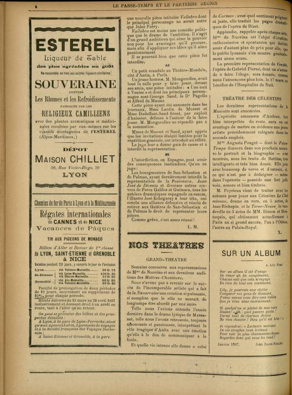 
						Affichage en mode lecture de la page
					