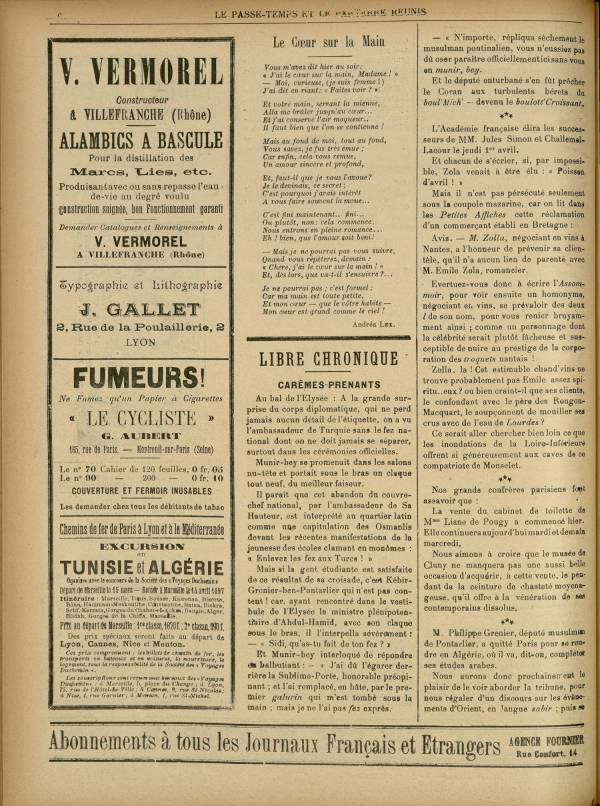 
						Affichage en mode lecture de la page
					