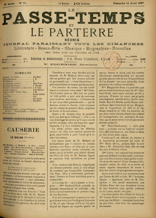 
						Affichage en mode lecture de la page
					