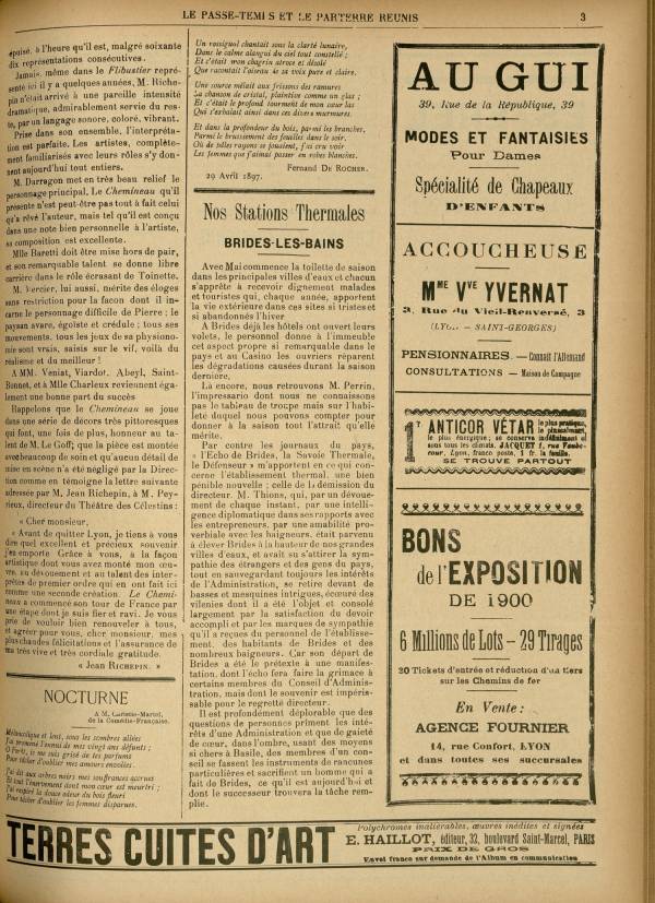 
						Affichage en mode lecture de la page
					