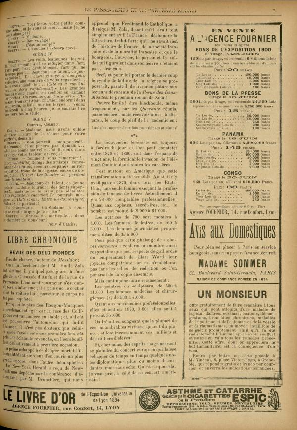 
						Affichage en mode lecture de la page
					