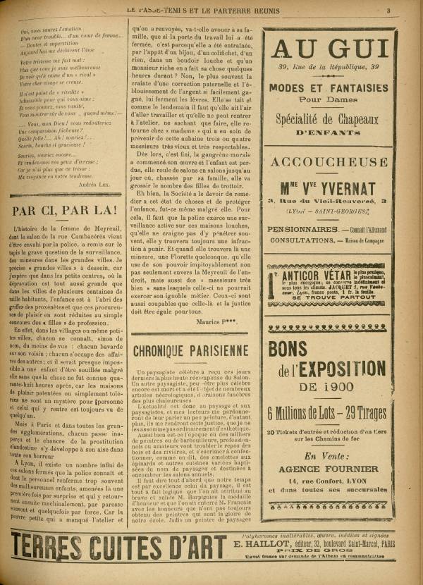 
						Affichage en mode lecture de la page
					