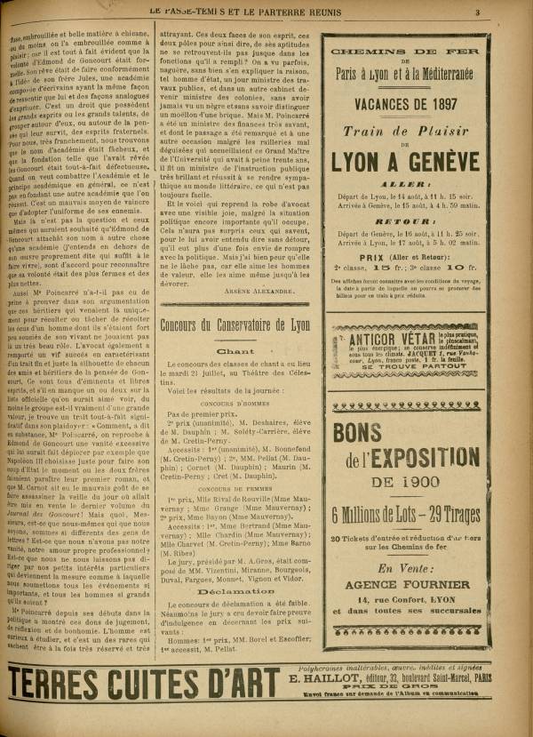
						Affichage en mode lecture de la page
					