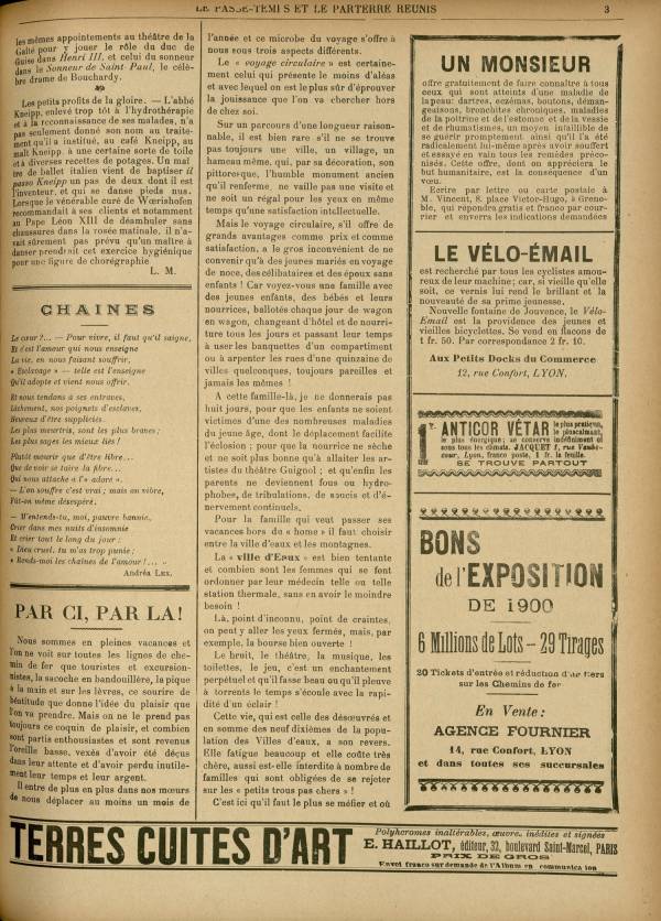
						Affichage en mode lecture de la page
					