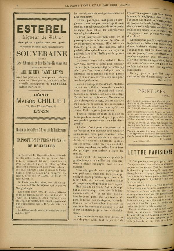 
						Affichage en mode lecture de la page
					