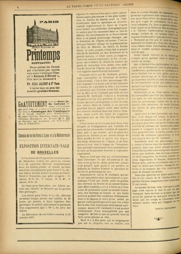 
						Affichage en mode lecture de la page
					